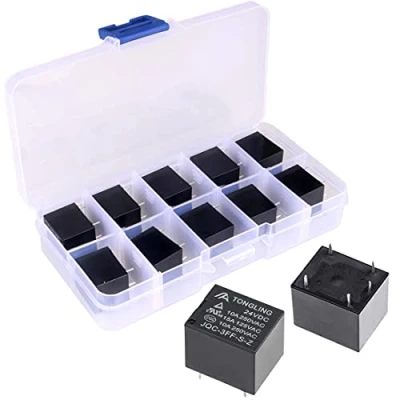 Afbeelding van GUUZI 10st Power Relais SPDT PCB Type DC 24V Spoel 5 Pins Mini JQC 3F