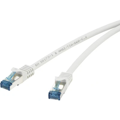 Afbeelding van Renkforce RF 4145298 RJ45 Netwerkkabel, patchkabel CAT 6A S/FTP 20.00 m Grijs Snagless, Vlambestendig 1 stuk(s)