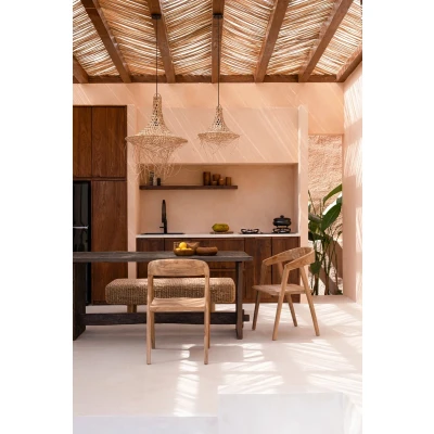 Afbeelding van De Mykonos Hanglamp Naturel L Default Majorr