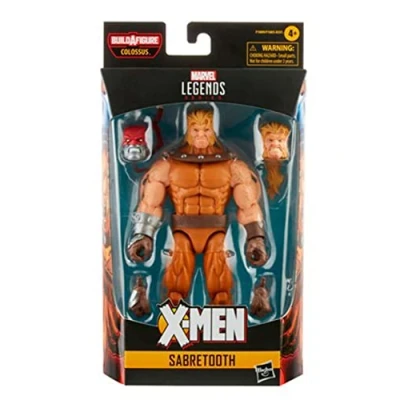 Afbeelding van Marvel Hasbro Legends Series 15 cm schaal actiefiguur speelgoed Sabretooth, premium design, 1 figuur, 3 accessoires en Build A figuurdeel