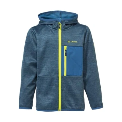 Afbeelding van VAUDE Kikimora fleecejack voor kinderen, functionele fleece overgangsjas met capuchon, jongens en meisjes, warm buiten