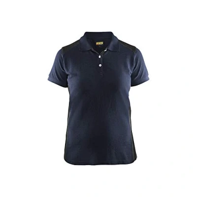 Afbeelding van Blaklader Dames poloshirt piqué 3390 1050 Donker marineblauw/Zwart