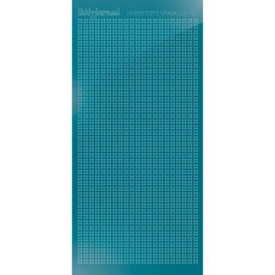 Afbeelding van Hobbydots sticker Sparkles 01 Mirror Turquoise