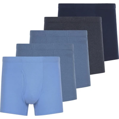 Afbeelding van Jan Vanderstorm Boxershorts &#039;Gardar&#039; blauw / grijs
