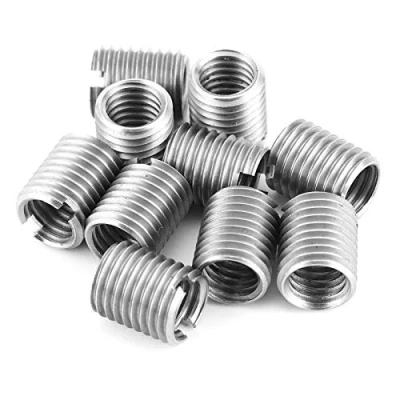 Afbeelding van 10 Stuks Schroefdraad Reparatie Insert Moer Verminderen Repareren M8 X 1.25 Vrouwelijk en M10 Buitendraad Verlenggereedschap Roestvrij Staal Steekhuls Schroef Tool Kit