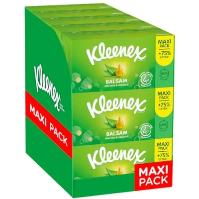 Afbeelding van KLEENEX Tissues Balsam Voordeelverpakking 15 x 112 stuks = 1680 zakdoekjes