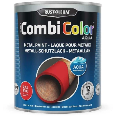 Afbeelding van rust oleum combicolor aqua hoogglans ral 3000 750 ml