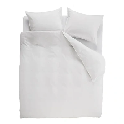 Afbeelding van Dekbedovertrek Ambiante Cotton Uni White Katoen 200 x / 220 cm 2 Persoons