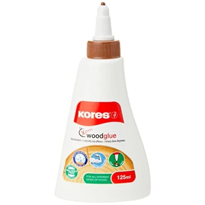 Afbeelding van Kores K75725 houtlijm, 125 ml, wit, 1 stuk