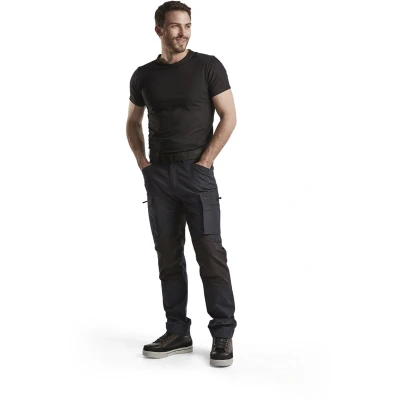Afbeelding van Blaklader Service werkbroek met stretch 1459 1845 Donker marineblauw/Zwart C54