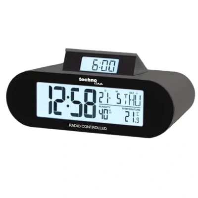 Afbeelding van tchnoline WT376 Digitale wekkerradio met datum, vochtigheid en temperatuurweergave