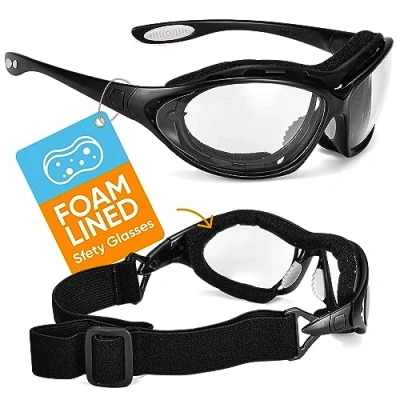 Afbeelding van SAFEYEAR Schutzbrille Schießbrille Arbeitsbrille SG002 Freizeitbrille Fahrradbrille met Antikratz en Antibeschlag Baustelle Labor Solarium Brillenträger Schießsport