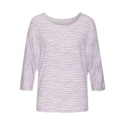 Afbeelding van NU 20% KORTING: Lascana Shirt Met 3/4 mouwen modieus zebra patroon