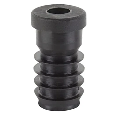 Afbeelding van Alberts 426835 Schroefdraaddop voor de afsluiting van ronde buizen kunststof, zwart diameter 25 mm schroefdraad M8