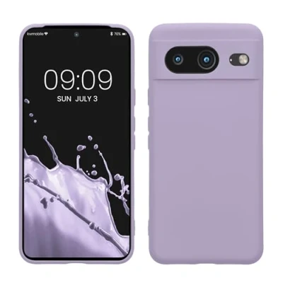 Afbeelding van kwmobile telefoonhoesje geschikt voor Google Pixel 8 Hoesje smartphone Precisie camera uitsnede TPU back cover in lavendel