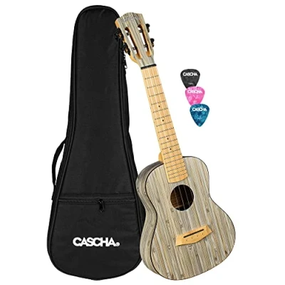 Afbeelding van Cascha HH 2316 Bamboo Graphite concert ukelele set