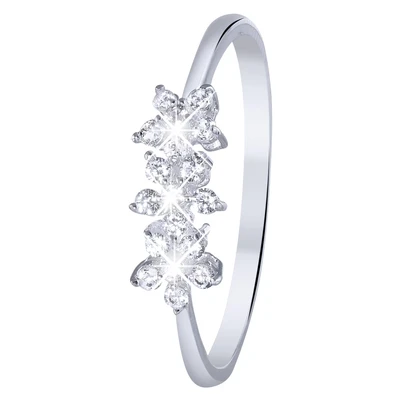Afbeelding van Lucardi Ring zilver / transparant