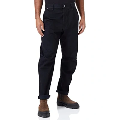 Afbeelding van G Star GRIP 3D Relaxed Tapered Jeans Fit, Heren, Maat: 30x32, Pitch black