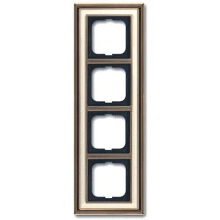 Afbeelding van Abb busch jaeger afdekraam 4 voudig dynasty antiek ivoor 2cka001754a4656