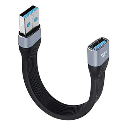 Afbeelding van 10 Gbps USB 3.0 Verlengkabel Type A Man vrouw Verlengsnoer SuperSpeed ​​Gegevensoverdracht Compatibel met toetsenbord, Flash Drive, Harde Schijf 14 cm