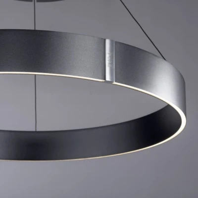 Afbeelding van Paul Neuhaus Hanglamp e Clipse Lift Ø 70 cm donker grijs