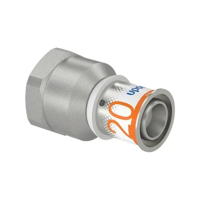Afbeelding van Uponor S Press Plus perskoppeling 3/4&quot; binnendraad x Ø20 schroefbus. Artikelnr: 1070517