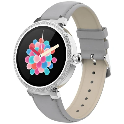 Afbeelding van Denver Smartwatch Dames Android &amp; iOS Volledige Belfunctie Sporthorloge Hartslagmeter Saturatiemeter Slaapmonitor SWC342 Grijs