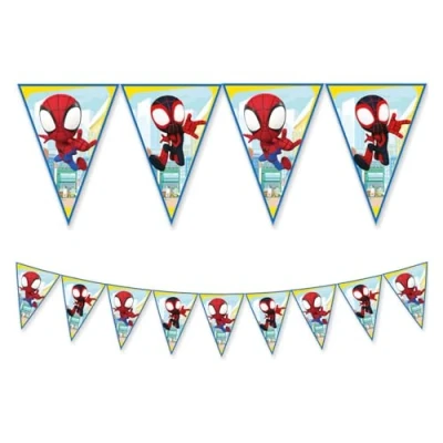 Afbeelding van Globos Papieren Vlaggenlijn FSC Spidey, 3mtr.