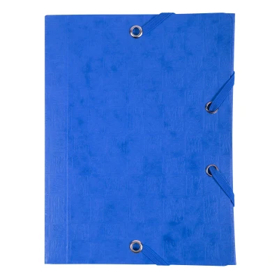 Afbeelding van Exacompta 50750E Verzamelmap DIN A6 van Colorspan karton met 3 binnenkleppen en 2 elastiekjes, 12 x 16 cm zakformaat, ideaal voor creditcards of identiteitskaarten, 1 stuk willekeurige kleur