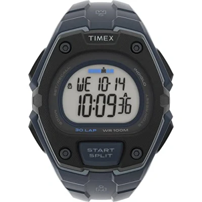 Afbeelding van Timex Men&#039;s Ironman Classic 30 Oversized Quartz Sport Watch with Resin Strap, Blue, 20 (Model: TW5M484009J)
