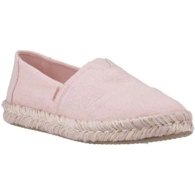 Afbeelding van TOMS ROPE Espadrilles, Dames, Maat: 40, Pale rose two tone slub Katoen