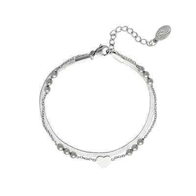 Afbeelding van Armband met meerdere schakels Yehwang One size Zilver