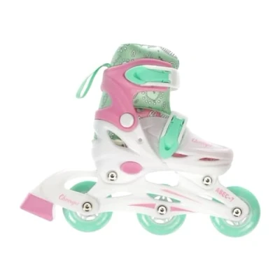 Afbeelding van Champz Verstelbare Inline Skates voor Kinderen; Beginners Skeelers Wit Maat 26 29 Hardboot ABEC7