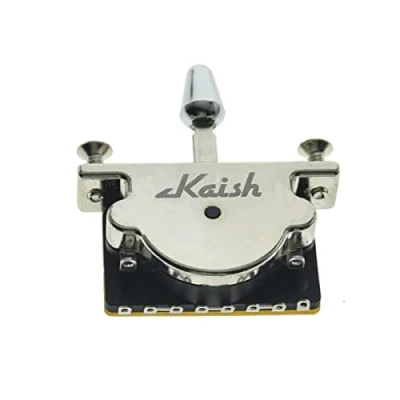 Afbeelding van KAISH Zware 3 Manier Gitaar Pickup Hendel Schakelaar Selector voor Strat Tele met Plastic Chrome Tip