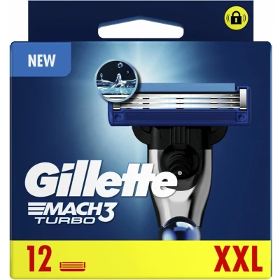 Afbeelding van Gillette Scheermesjes Mach3 Turbo 12 stuks