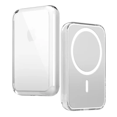 Afbeelding van elago Hybride Doorzichtig Geval Hoesje Compatibel met Magsafe Batterij PC + TPU Technologie, Anti Vergelend, Kristalhelder, Schokbestendig Deksel, Beschermingsgeval (Transparant)