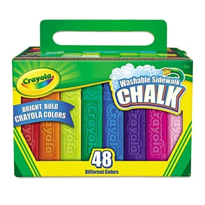 Afbeelding van Crayola Afwasbaar Stoepkrijt, 48 Stuks, Voor Kinderen Van 3 5 Jaar
