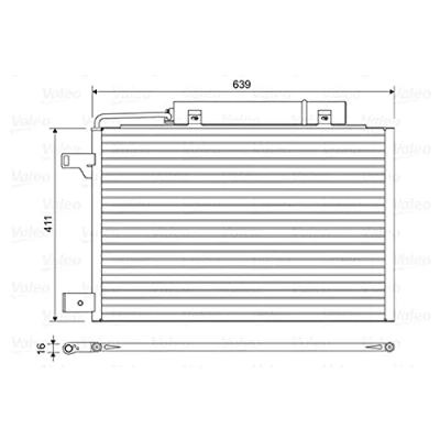 Afbeelding van Valeo Airco condensor 814376