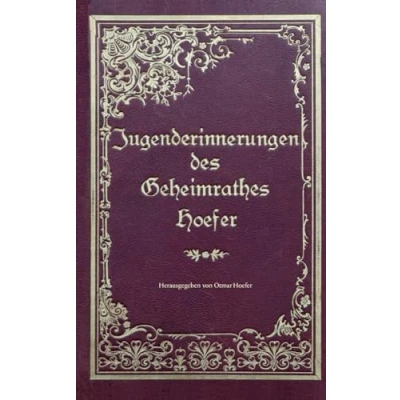 Afbeelding van Jugenderinnerungen des Geheimrathes Hoefer: Eine wahre Geschichte aus der Zeit von 1851 1871