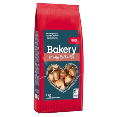 Afbeelding van 2x1kg Bakery Meaty Rolls Mix MERA Hondensnacks