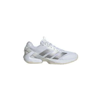 Afbeelding van adidas Performance Ubersonic CLAY Tennisschoenen voor kleibanen cloud white silver metallic white, Dames, Maat: 36 Textiel/ synthetisch
