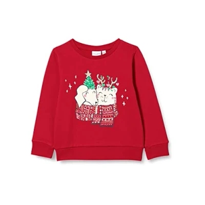 Afbeelding van NAME IT NMFVISMAS LS SWEAT BRU RR Meisjes Trui Maat 92