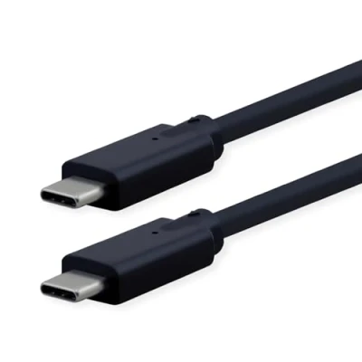 Afbeelding van ROLINE USB3.2 Gen2x2 Kabel, C C, M/M, 20Gbit/s, 240W, zwart, 1,5 m