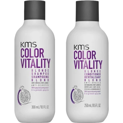Afbeelding van KMS ColorVitality Blonde Shampoo 300ml + Conditioner 250ml bundel/set/pakket