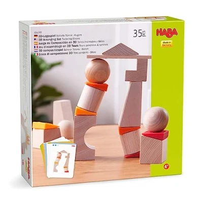 Afbeelding van HABA 3D compositiespel Balanceertorens