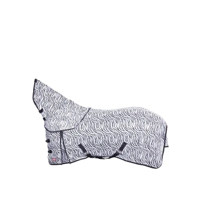 Afbeelding van Vliegendeken Premiere Vliegendek combo animal print Zebra Bovenlengte: 130 cm &amp; Onderlengte: 175 Zwart