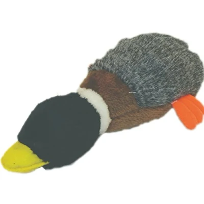 Afbeelding van Dehner Hondenspeelgoed Donald, met eendengeluid, ca. 30 x 11 cm, pluche, zwart/bruin