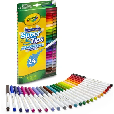 Afbeelding van Stiften Crayola 24 stuks (Waterbasis, Superpunt)