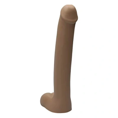 Afbeelding van Ylva &amp; Dite Hyperion XXL Siliconen dildo met balzak Made in Holland beige Cappuccino