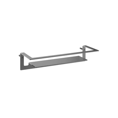 Afbeelding van HotBath Archie Design douchekorf recht Geborsteld Gunmetal PVD ARA20BGP